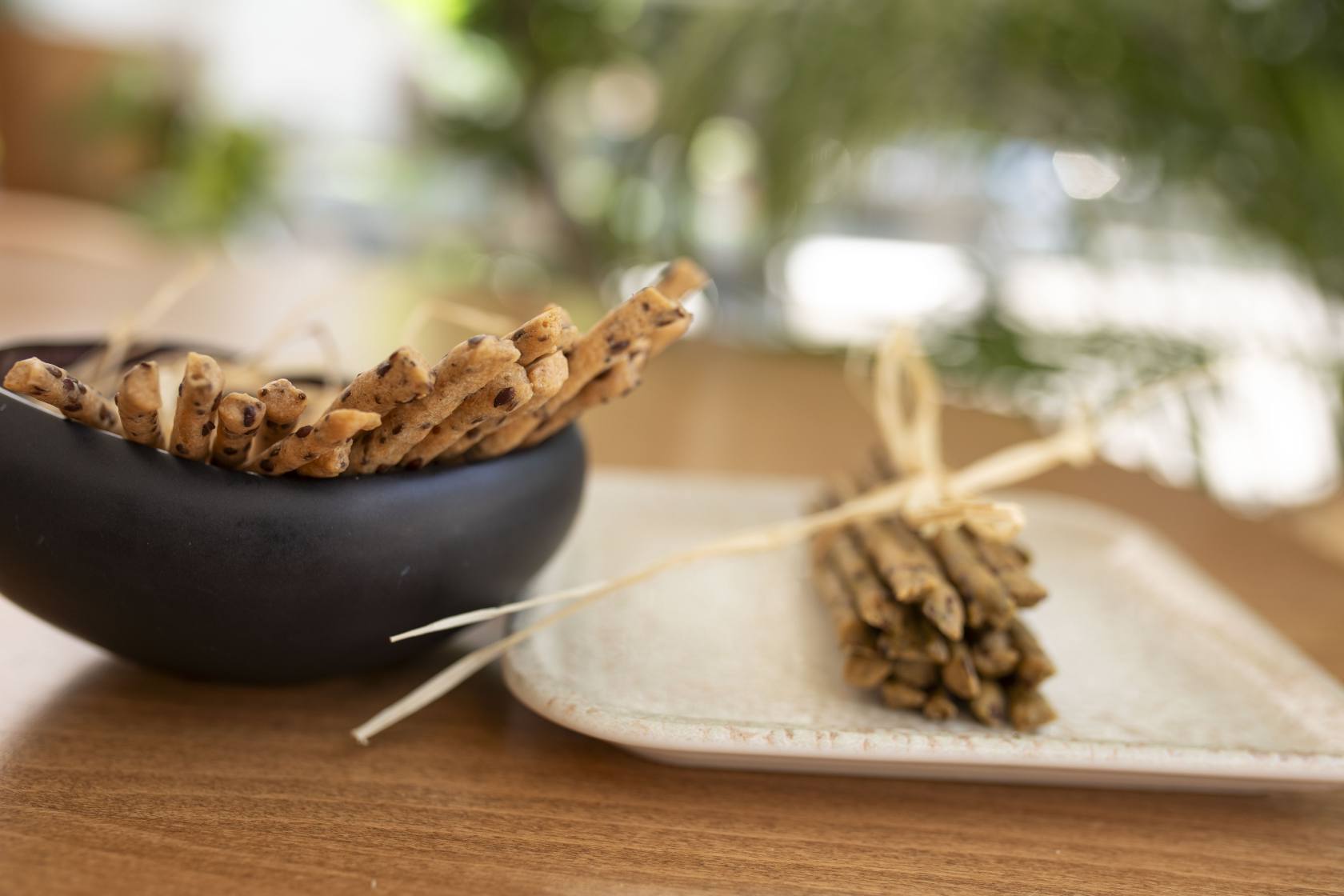 Acılı karabuğdaylı glutensiz grissini